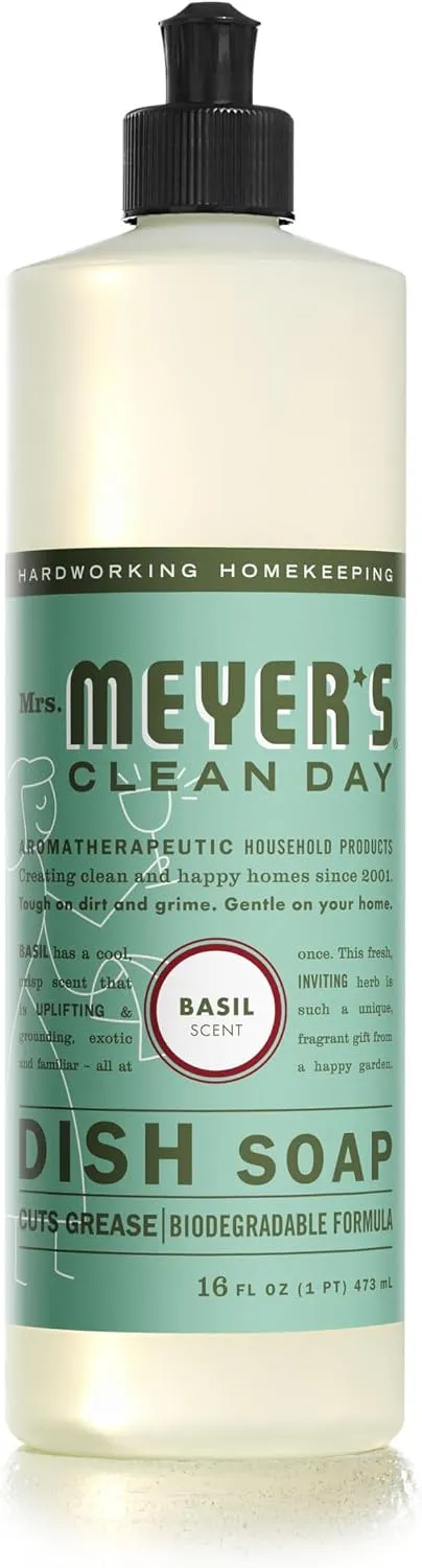 Products by Categories Grid 40 MRS. MEYER’S CLEAN DAY Liquid Dish Soap, Biodegradable Formula, Basil, 16 fl. oz